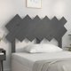 vidaXL Κεφαλάρι κρεβατιού, γκρι, 122,5x3x80,5 εκ., μασίφ πεύκο