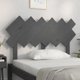 vidaXL Κεφαλάρι κρεβατιού, γκρι, 122,5x3x80,5 εκ., μασίφ πεύκο
