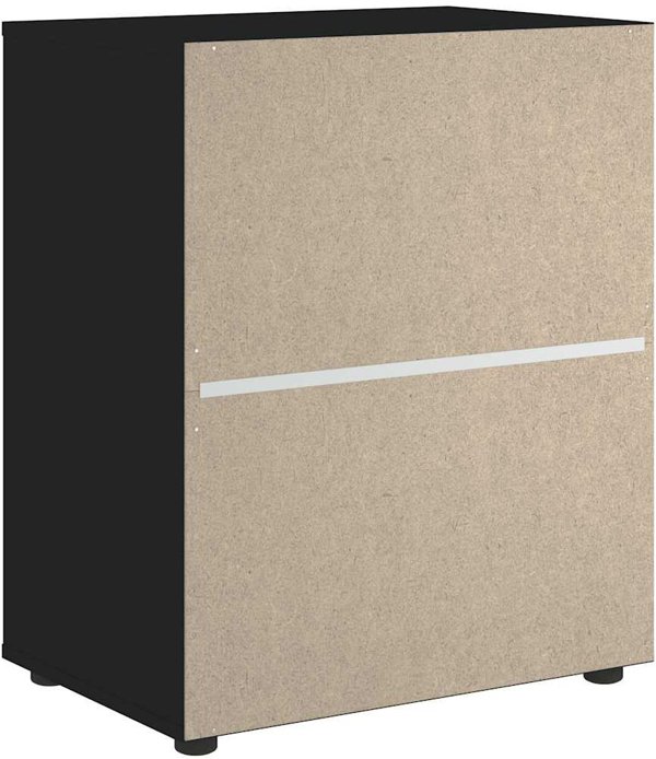 vidaXL Komoda "VISNES" Czarna 60x40x73 cm Drewno klejone