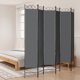 vidaXL vidaXL Parawan 6-panelowy, antracytowy, 240x220 cm, tkanina