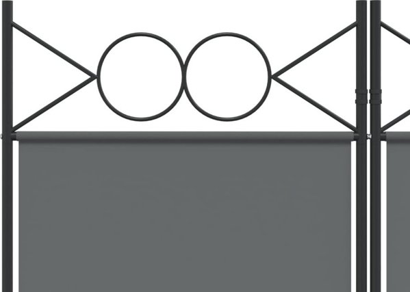 vidaXL vidaXL Parawan 6-panelowy, antracytowy, 240x220 cm, tkanina