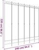 vidaXL vidaXL Parawan 6-panelowy, antracytowy, 240x220 cm, tkanina
