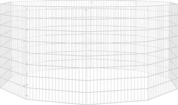 vidaXL 10-πλαισια κλουβι για κουνελι, 54x80 cm, γαλβανισμενο σιδηρο