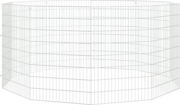 vidaXL 10-πλαισια κλουβι για κουνελι, 54x80 cm, γαλβανισμενο σιδηρο