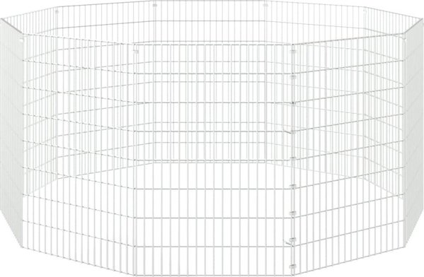 vidaXL 10-πλαισια κλουβι για κουνελι, 54x80 cm, γαλβανισμενο σιδηρο