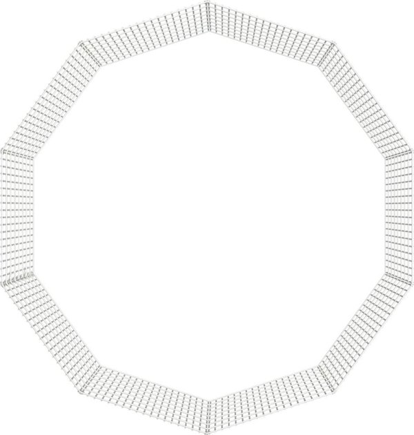 vidaXL 10-πλαισια κλουβι για κουνελι, 54x80 cm, γαλβανισμενο σιδηρο