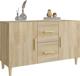 vidaXL Κομότα δρυς sonoma 100x36x60 cm από μοριοσανίδα