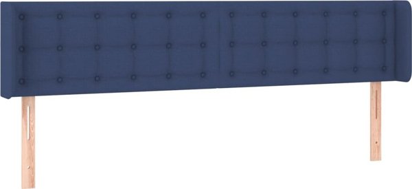 vidaXL Κεφαλάρι uszak, μπλε, 163x16x78/88 εκ, ύφασμα