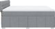 vidaXL Kρεβάτι Continental με στρώμα, ανοιχτό γκρι, ύφασμα, 180x200 cm