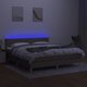 vidaXL Κρεβάτι κοντινένταλ με στρώμα, taupe, 180x200 cm, ύφασμα
