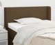 vidaXL Zaglowek uszak ciemnobrazowy 103x16x78/88 cm tkanina