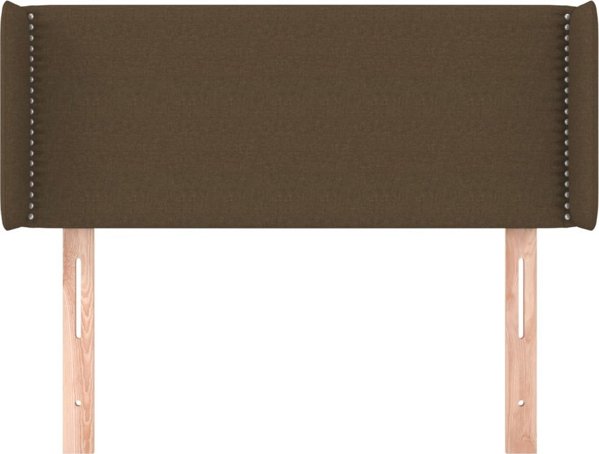 vidaXL Zaglowek uszak ciemnobrazowy 103x16x78/88 cm tkanina