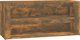vidaXL Ράφι παπουτσιών, καπνιστή δρυς, 100x35x45 cm