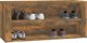 vidaXL Ράφι παπουτσιών, καπνιστή δρυς, 100x35x45 cm