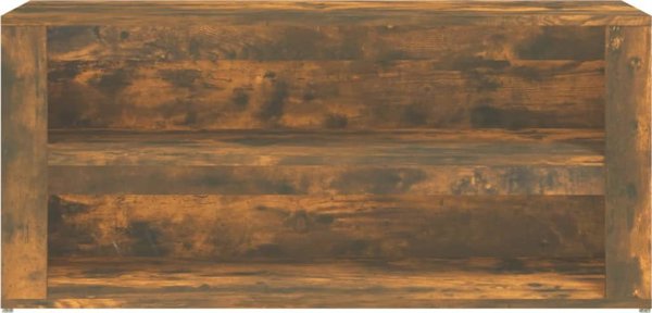 vidaXL Ράφι παπουτσιών, καπνιστή δρυς, 100x35x45 cm