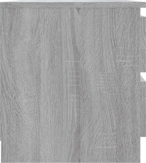 vidaXL Szafki nocne, 2 τεμάχια, γκρι δρυς Sonoma, 50x39x43,5 cm