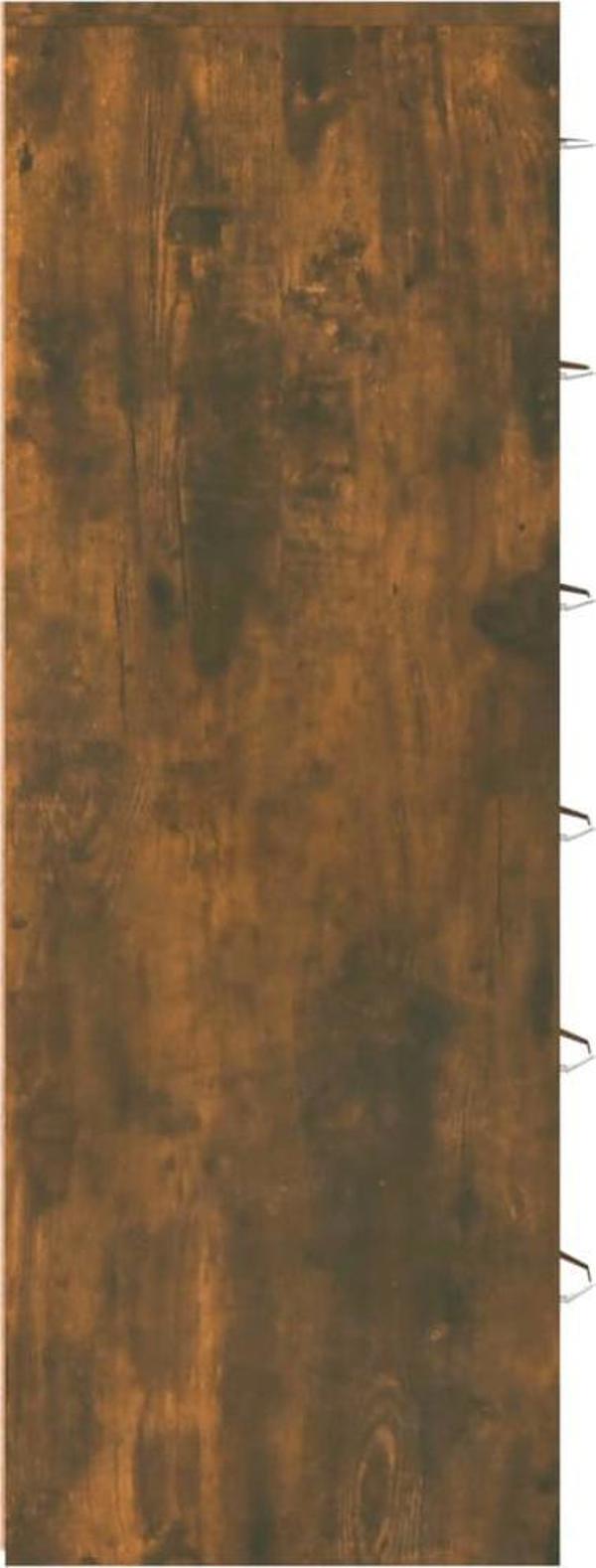 vidaXL Κομότα με 6 συρτάρια, καπνιστή δρυς, 50x34x96 εκ