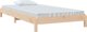 vidaXL Στοιβαζόμενο κρεβάτι, 75 x 190 cm, μασίφ πεύκο