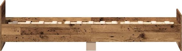 vidaXL Κρεβάτι χωρίς στρώμα, παλιό ξύλο 100x200 cm, συγκολλημένο ξύλο