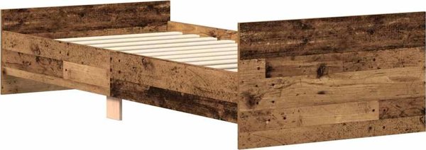 vidaXL Κρεβάτι χωρίς στρώμα, παλιό ξύλο 100x200 cm, συγκολλημένο ξύλο
