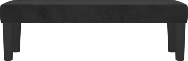vidaXL Πάγκος, μαύρος, 100x30x30 εκ., επενδυμένος με αψαμιτι