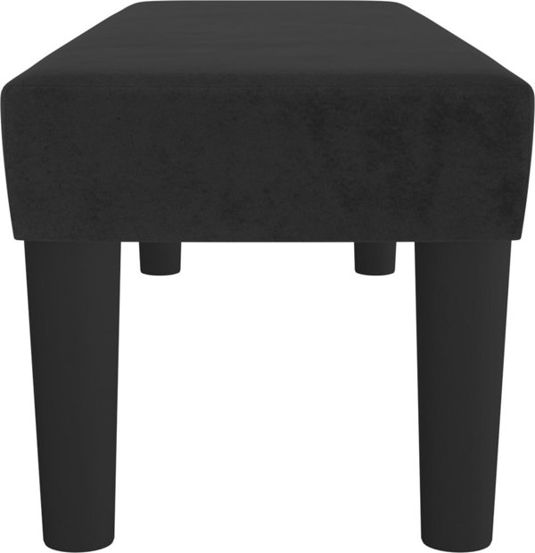 vidaXL Πάγκος, μαύρος, 100x30x30 εκ., επενδυμένος με αψαμιτι
