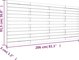 vidaXL Κεφαλάρι κρεβατιού, 206x3x91,5 εκ, μασίφ πεύκο