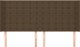 vidaXL Κεφαλάρι uszak, σκούρο καφέ, 203x16x118/128 εκ., ύφασμα
