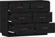 vidaXL vidaXL Komoda, czarna, 100x40x75 cm, lite drewno sosnowe