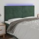 vidaXL Zaglohek do lotka me LED, σκουροπρασινο, 180x5x118/128 cm