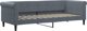 vidaXL Sofa rozsuwana z szufladami, ciemnoszara, 80x200 cm, aksamit