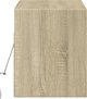 vidaXL Επιτοίχια Ντουλάπα TV με LED, δρυς Sonoma, 100x31x35 cm