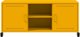 vidaXL Szafka RTV, musztardowa, 100,5x39x43,5 cm, stal