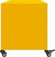vidaXL Szafka RTV, musztardowa, 100,5x39x43,5 cm, stal