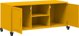 vidaXL Szafka RTV, musztardowa, 100,5x39x43,5 cm, stal