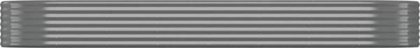 vidaXL vidaXL Donica ogrodowa, malowana proszkowo stal, 322x100x36 cm, szara