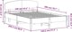 vidaXL Ράμα κρεβατιού 140x200 cm από μασίφ πεύκο
