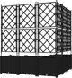 vidaXL Donica z trelisem 5 sztuk Czarna 120x120x143 cm