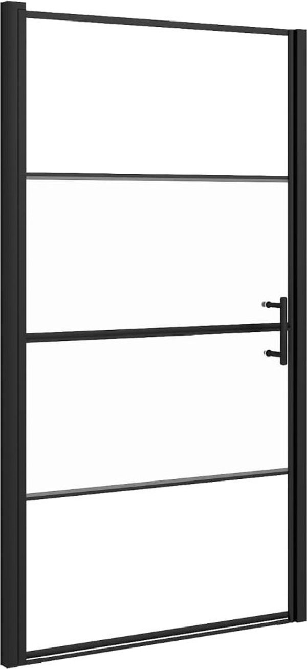 vidaXL Πόρτα ντους, 100x178 cm, ημιδιαφανές σκλήρυνσης γυαλί