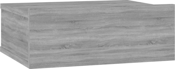 vidaXL Επιτοίχιο Κομοδίνο, γκρι ντόπσονομα, 40x30x15 εκ