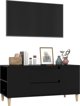 vidaXL Έπιπλο TV, Μαύρο, 102x44,5x50 εκ., Υλικό Ξυλοποώδες