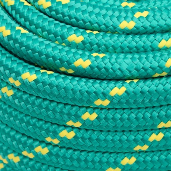 vidaXL Linka zeglarska, zielona, 20 mm, 50 m, polipropylen