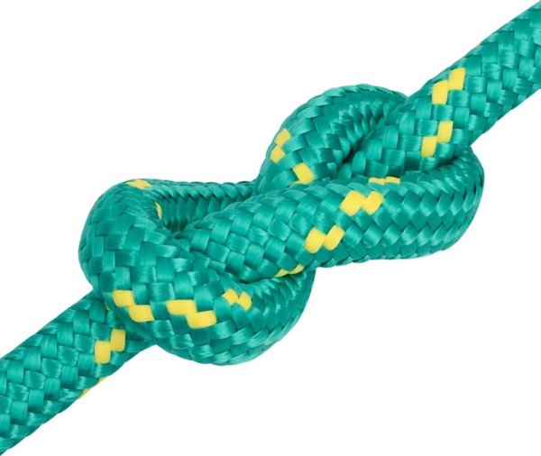 vidaXL Linka zeglarska, zielona, 20 mm, 50 m, polipropylen