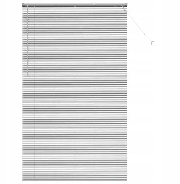 vidaXL Βενετικές Περσίδες Αλουμινίου, 220 x 135 cm, Ασημί χρώμα