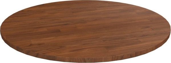 vidaXL Okregly blat do stolika ciemnobrazowy 70x1,5 cm lity dob