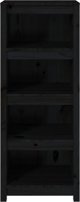 vidaXL Ράφι Βιβλίων, μαύρο, 50x35x125,5 εκ, από μασίφ πεύκο