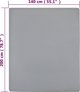 vidaXL Σετ 2 Σεντόνια, γκρι, 140x200 εκ., βαμβακερό ζέρσεϊ