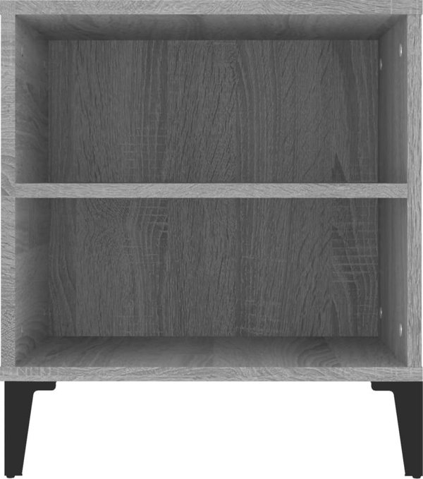 vidaXL Έπιπλο τηλεόρασης, γκρι δρυς Sonoma, 102x44,5x50 εκ.