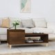 vidaXL Τραπεζάκι καφέ καρυδί δρυς 100x50x45 cm από ξυλώδες υλικό
