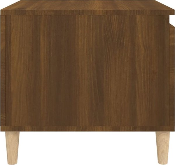 vidaXL Τραπεζάκι καφέ καρυδί δρυς 100x50x45 cm από ξυλώδες υλικό
